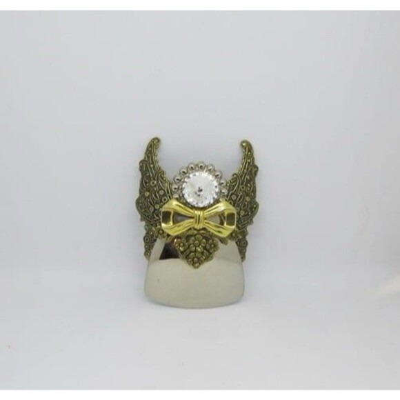 Accessories - Vintage Signed Jane Davis Angel Of Love Fashion Jewelry Brooch 1994 Signed